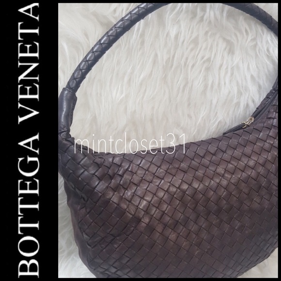 Bottega Veneta Handbags - Bottega Veneta Italy Intrecciato Leather Hobo